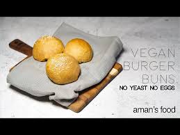 vegan burger buns no yeast no egg
