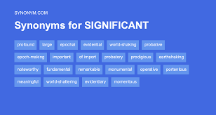 another word for significant synonyms
