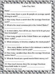 Another factor why printable questions and answers are so useful comes from the truth that you can make as lots of copies as you need for your class tasks. Labor Day Fun Quiz By The Teacher Couple Teachers Pay Teachers