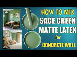 Mix Sage Green Matte Latex Paint Mix