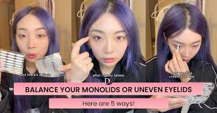 monolids or uneven eyelids