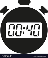 The 40 Seconds Minutes Stopwatch Icon Clock And