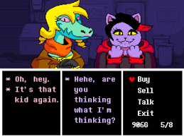 Just a little mockup. Bratty and Catty's shop... - Undertale: Inverted Fate