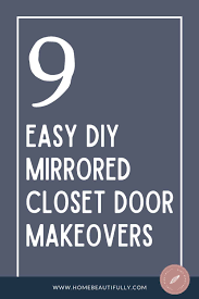 diy mirrored closet door makeovers