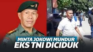 Dalam video surat terbuka yang ia buat, ruslan membahas situasi indonesia. Buat Surat Minta Jokowi Mundur Eks Tni Diciduk Polisi