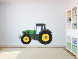 Green Tractor Wall Sticker Nursery