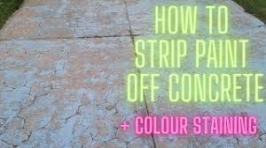 how to remove paint off of concrete