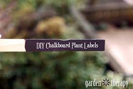 Chalkboard Paint Plant Markers Garden