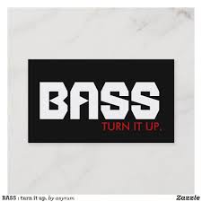 Interested in the lowe's credit card? Bass Turn It Up Business Card Zazzle Com Business Card Red Business Cards Cards