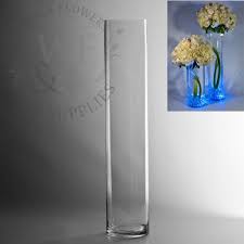 20 X 4 Glass Cylinder Vase Clear