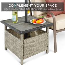 Best Choice Products Gray Wicker Rattan