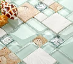 Beach Style Backsplash Tile Green Lake