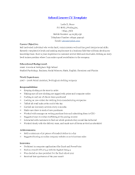   Education Led CV Template     Cover Letter and CV Examples