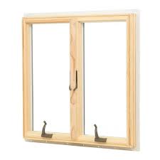 White Clad Wood Double Casement Window