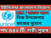 ৩৫৫০০ টাকা বেতনে ইউনিসেফ বাংলাদেশ নিয়োগ বিজ্ঞপ্তি ২০২২। UNICEF Bangladesh  Job Circular 2022