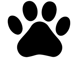 dog paw print cat silhoutte vinyl decal