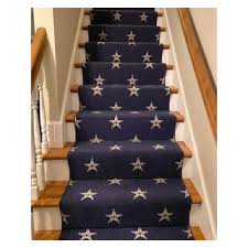 star spangled stair runner eclectic
