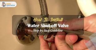 how to install shutoff valve step by