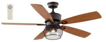 satin natural bronze indoor ceiling fan