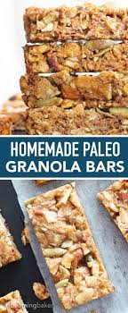 homemade paleo granola bars recipe