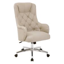 It's hard to find a reasonably priced desk chair without wheels. Osp Home Furnishings Ariel Tufted Upholstered Desk Chair