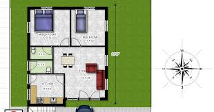 2 Bedroom Floor Plan 800sq Ft East Facing