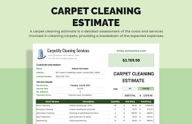 carpet cleaning estimate template in ms