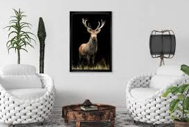 Majestic Deer Stag Canvas Wall Art