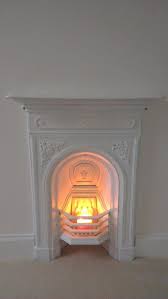 Painted Cast Iron Fireplace For Arianna