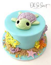 Turtle Birthday Cake gambar png
