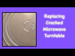 microwave glass turntable tray split in