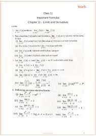 Cbse Class 11 Maths Chapter 13 Limits