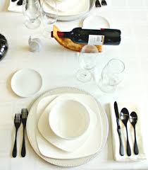 The first, a la carte, generaly consists of a !'' white plate, though this is not always necessary#, accompanied with a silver for$ to the left and a silver $nife to the right, a linen nap$in on the plate folded in various ways#, and a documents similar to a la carte and table d hote table setting. How To Set An Informal Table The Complete Savorist