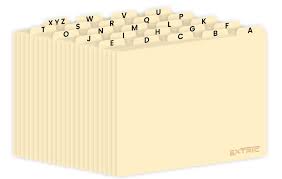 25 alphabetical file organizer letter