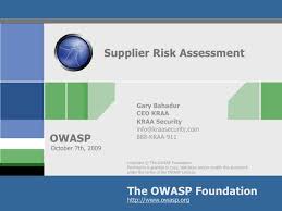 Tips for managing vendors and suppliers with our template. Supplier Risk Assessment