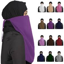 نقاب, niqāb) is de arabische benaming voor een sluier die het gezicht bedekt en de ogen (meestal) vrijlaat. Single Layer Niqab Nikab Hijab Veil Ramadon Islamic Muslim Ladies Burqa Scarf 5 99 Picclick Uk
