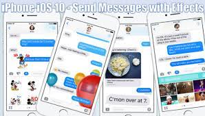 send messages with effects on iphone ios 10