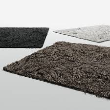 rectangle fur rug 3 colors 3d model