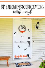 diy halloween door decorations are easy