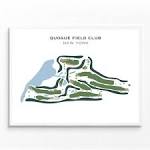 Quogue Field Club New York Golf Course Map Home Decor - Etsy