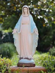 Virgin Mary Marble Powder Statue