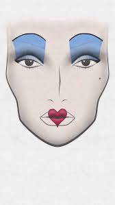 Queen Of Hearts Glamzy 2 Face Chart Www Glamzy Com Glamzy