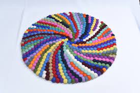 multi color felt ball rugs whole