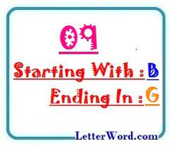 nine letter words starting with b and