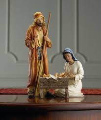 the full real life nativity creche