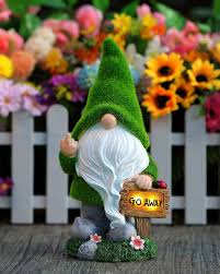 Spring Gnomes Resin Flocking Statue