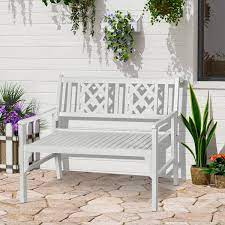 Outsunny Foldable Garden Bench 2