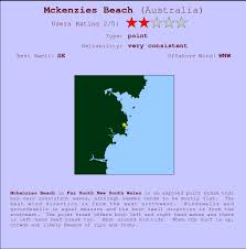 Mckenzies Beach Surf Forecast And Surf Reports Nsw Far
