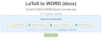 Convert Latex To Word Latex To
