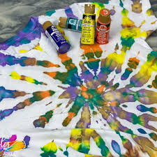 How To Tie Dye With Acrylic Paint Step